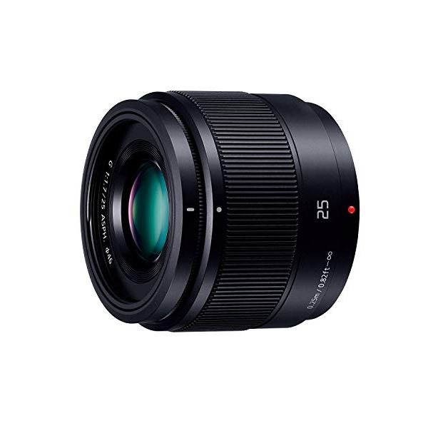 【中古】【1年保証】【美品】Panasonic LUMIX G 25mm F1.7 ASPH. [H-H025-K] ブラック
