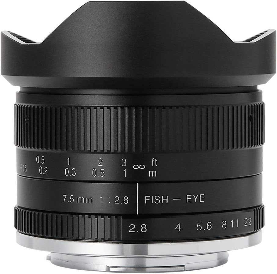 【中古】【１年保証】【新品級】七工匠(7Artisans) 7.5mm F2.8 FISH-EYE II (マイクロフォーサーズ用)｜Premier Camera -プレミアカメラ-
