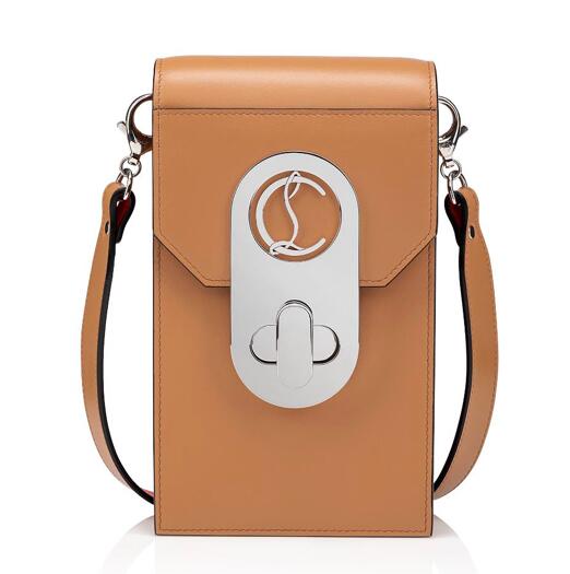 日本未発売色 【持ちはこぶ電話を掛ける入れ】クリスチャン ルブタン エリザ NUDE 3 Christian Louboutin Elisa Phone Pouch NUDE 3