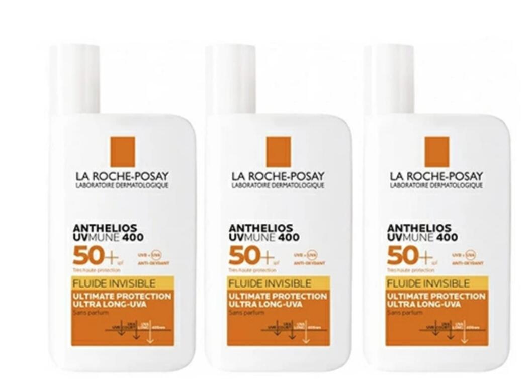 ラロッシュポゼ SPF５０アンテリオス UVMUNE 400 50ml ×3本 老け込むの起こりは紫外線！色白は七難を隠す！フランス共和国人の白肌を守りつづけるしているフランス共和国携帯電話１日焼打ちきり 感じやすい肌にも使えます！