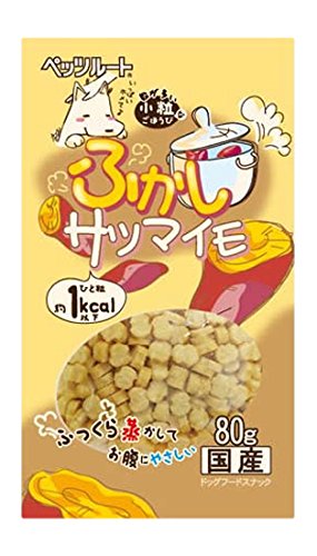 楽天市場 ふかしサツマイモ ペッツルート 80ｇ 国産 犬 おやつ 超小型犬 小型犬 中型犬 大型犬用 プレミアムフード専門店 Asuka