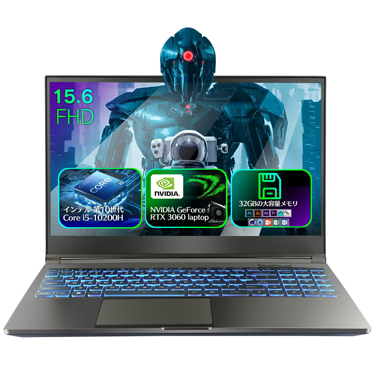 楽天市場】ゲーミングノートパソコン GTX 1650Ti 第10世代 インテル 