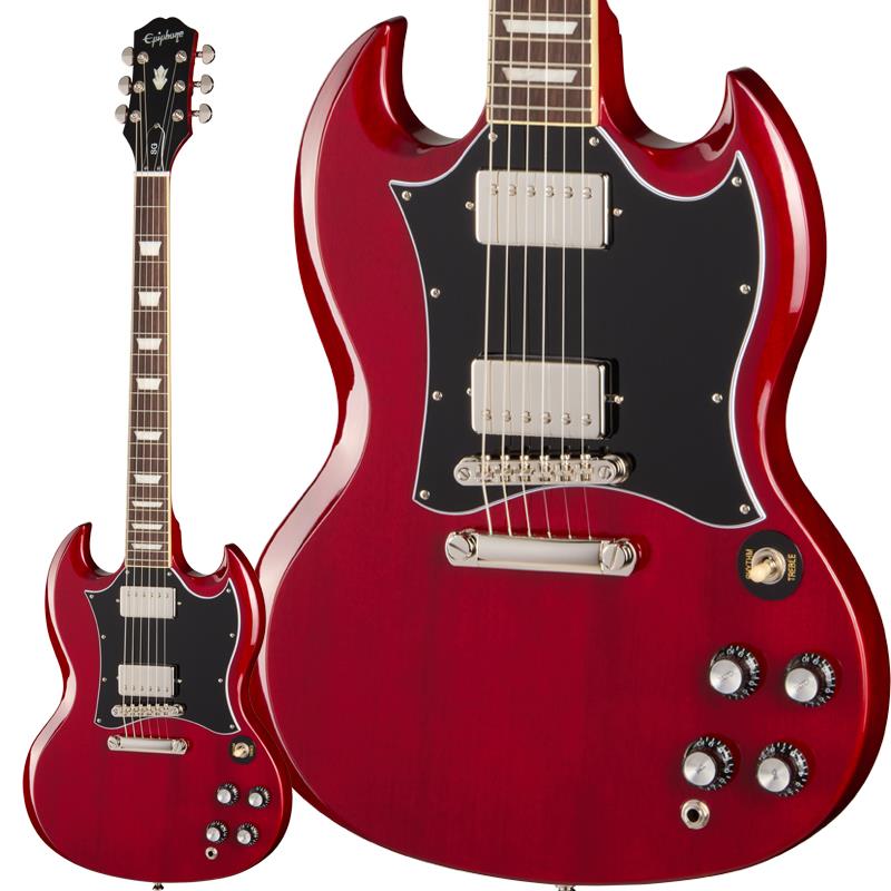 Epiphone SG チェリーレッド エレキギター Epiphone SG Classic Worn P-90s Worn Cherry <エピフォン