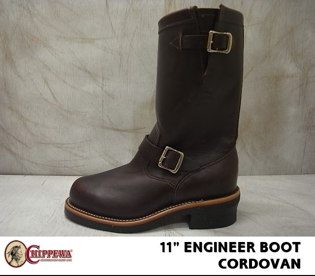 chippewa cordovan engineer boots