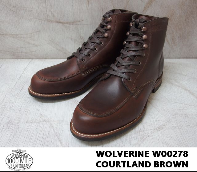 楽天市場】WOLVERINE 1000MILE BOOTS CORDOVAN NO.8 Horween