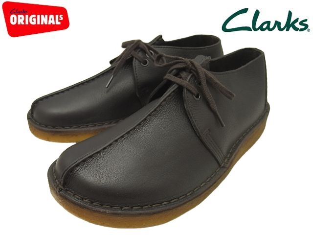 clarks desert trek black leather