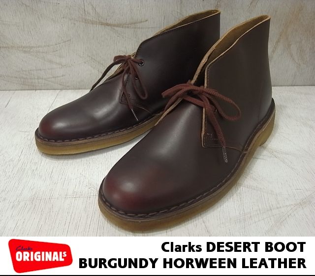 clarks desert boots burgundy