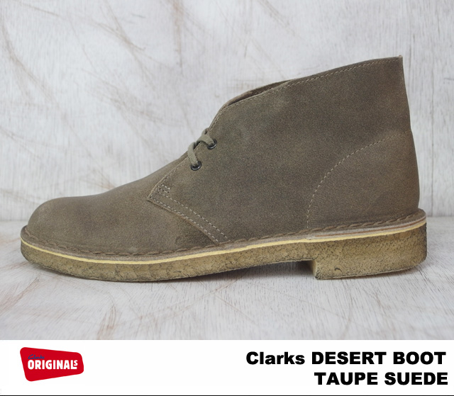 clarks desert boots distressed taupe