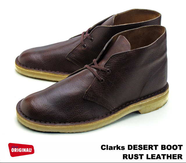 楽天市場 クラークス デザートブーツ メンズ ラスト レザー ブーツ Clarks Desert Boot Rust Leather Us規格 Premium One