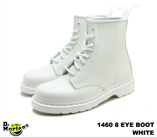 【楽天市場】ドクターマーチン 8ホール 1460 メンズ レディース ブーツ ホワイト Dr.Martens 1460 MONO 8EYE