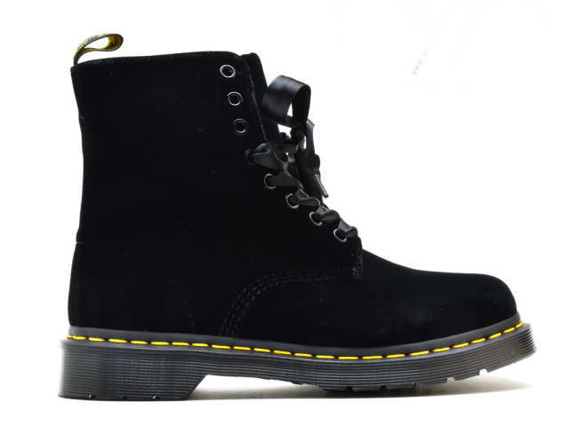 最新モデルが入荷 ドクターマーチン 8ホール 1460 レディース Dr Martens 1460 Pascal 8eye Boot R ベルベット ブラック 超特価セール Todomundo Org