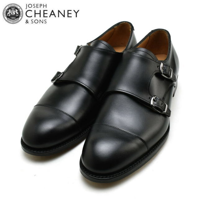 ジョセフチーニー ドレスシューズ メンズ ダブルモンクストラップ JOSEPH CHEANEY EDMUND エドモンド ブラック