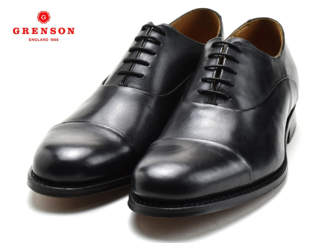 超爆安 グレンソン GRENSON BERT BLACK CALF 111893 バート