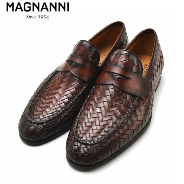 マグナーニ ペニーローファー メンズ ウーブンコインローファー MAGNANNI 24461