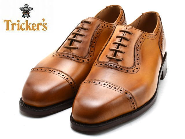 トリッカーズ ストレートチップ レザーソール Tricker's 6143 Belgrave ブラウン ビジネスシューズ ドレスシューズ
