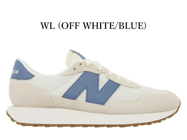 ニューバランス スニーカー メンズ 237 new balance M237 MS237 WL オフホワイト ブルー ビッグNロゴ 靴