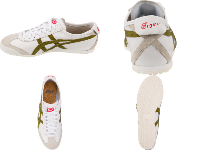 onitsuka tiger white green