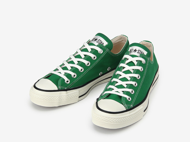 green low cut converse