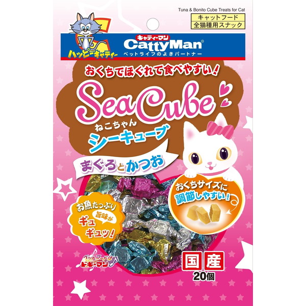 ドギーマン Nねこちゃんシーキューブまぐろとかつお20個 ドギーマン Nねこちゃんシーキューブまぐろとかつお20個