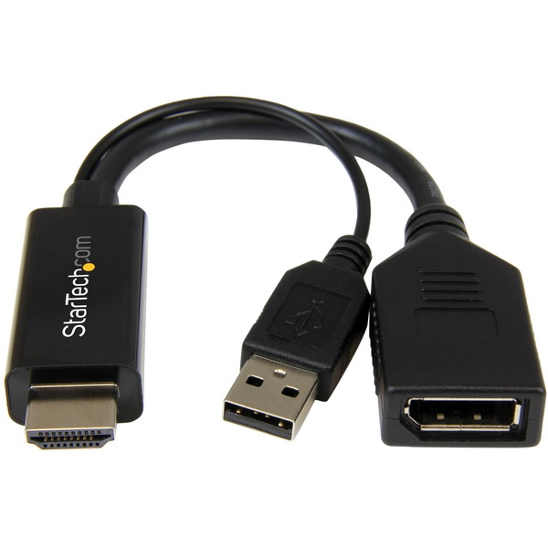 StarTech HD2DP [HDMI - ディスプレイPort 変換アダプタ] 【同梱配送不可】【代引き・後払い決済不可】【沖縄・北海道・離島配送不可】