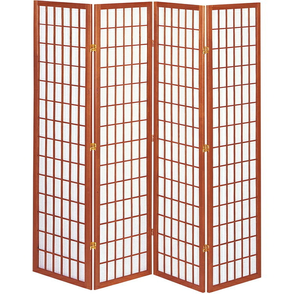 弘益 JP-L180-4(BR) 和風衝立4連 ブラウン メーカー直送｜総合通販PREMOA 店