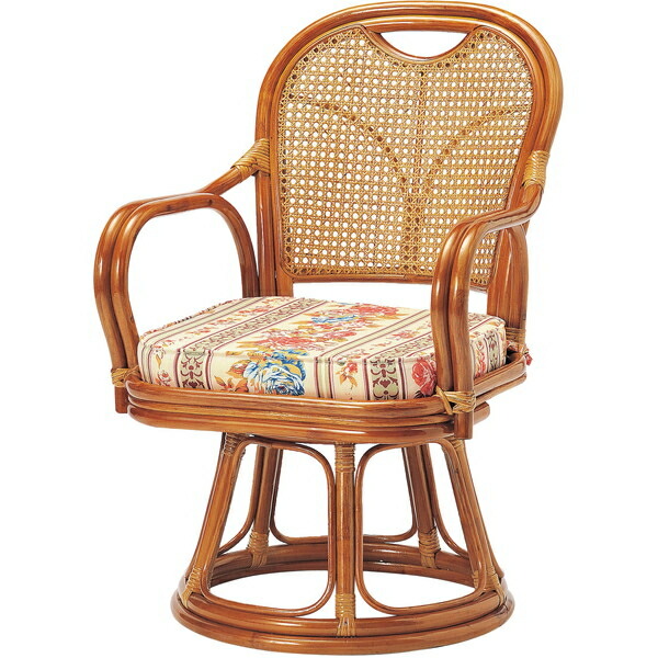 楽天市場】座椅子 おしゃれ 回転 ラタンチェア 座いす 座イス チェア