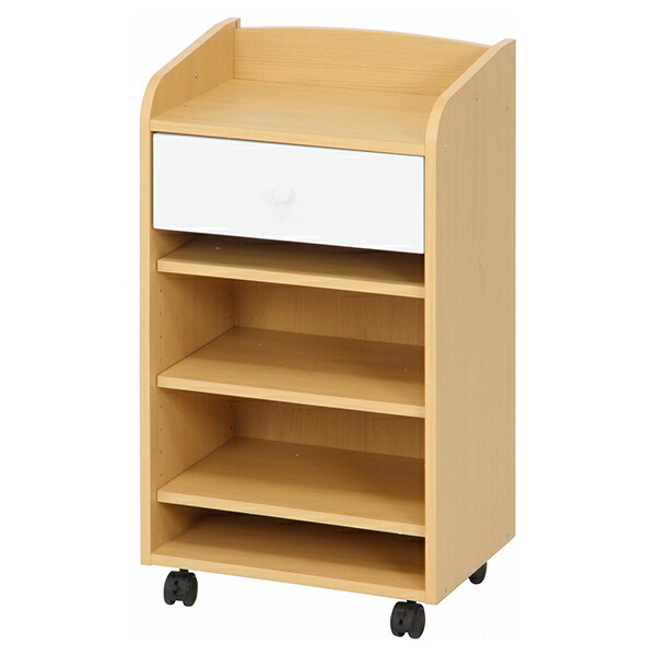 楽天市場】NORM リビングラック NA×WH ナチュラル （入数：1点）[09