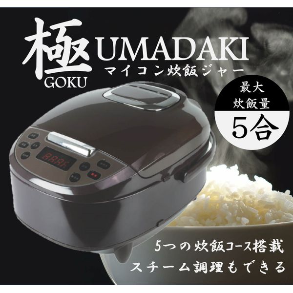 【楽天市場】炊飯器 5合炊き RM-210H-BK ブラック 極UMADAKI 