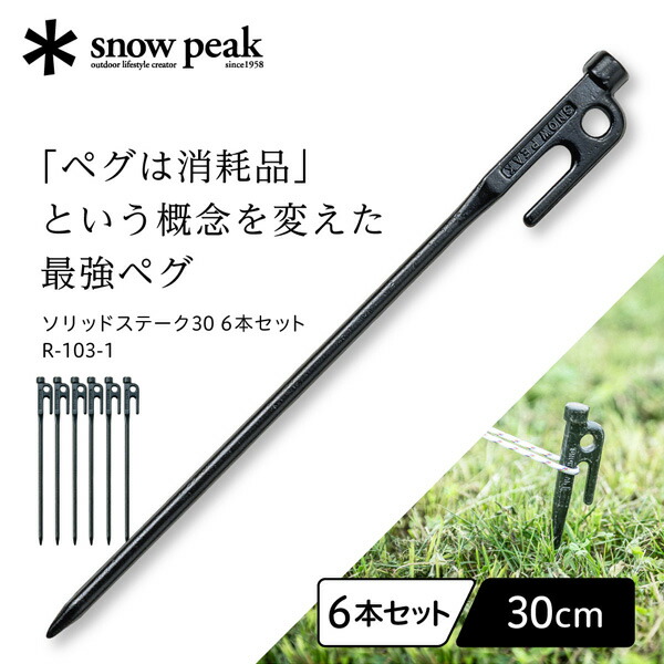 スノーピーク　ペグハンマー ソリッドステーク20ブラック18本 楽天市場】スノーピーク snow peak ソリッドステーク 20 ペグ 20cm