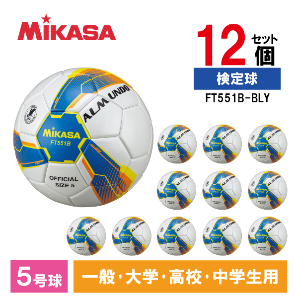 ミカサ ALMUNDO アルムンド 検定球 貼り 青黄 FIFA FT550B-BLY