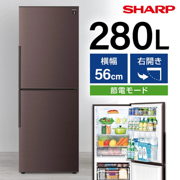 シャープ 冷蔵庫 SJ-PD28J-T 280L 2022年 家電 My149 SJ-PD28J | 冷蔵庫：シャープ