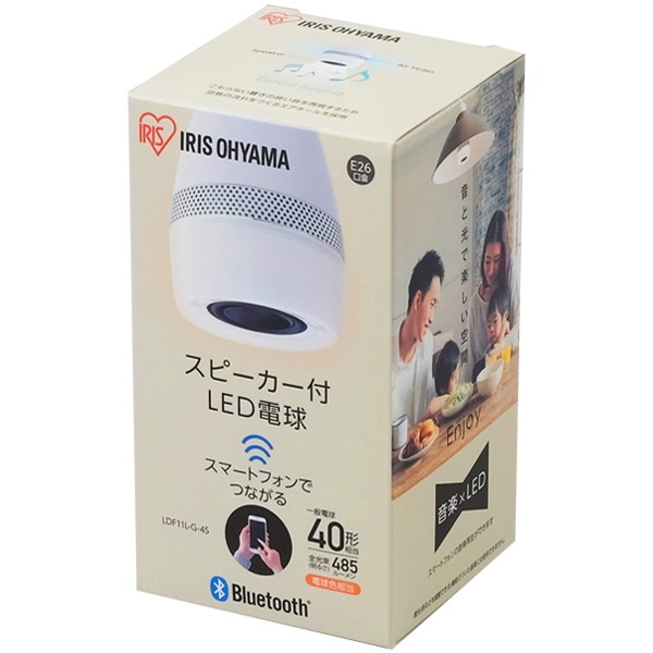 【10個まとめ売り】IRIS スピーカー付LED電球 LDF11L-G-4S スピーカー付LED電球 LDF11L-G-4S アイリスオーヤマ 電球型