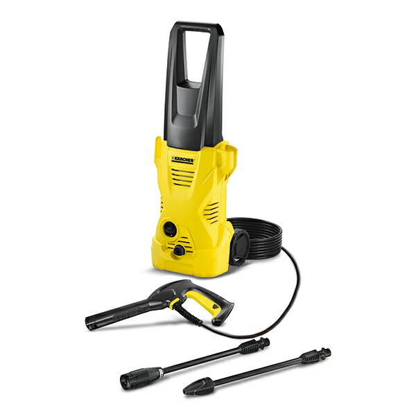 KARCHER ケルヒャー 高圧洗浄機 K2 全国対応・ヘルツフリー 洗車 外壁 窓 網戸 ブロック塀 玄関 ベランダ バルコニー 持ち運び 階段 タイヤ付 下回り コケ落とし コンパクト 洗浄 高圧洗浄 低圧洗浄剤 塩害対策 父の日2019 家庭用家電