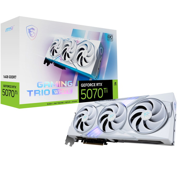 楽天市場】MSI GeForce RTX 5070 Ti 16G GAMING TRIO OC WHITE
