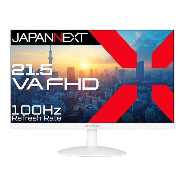 JN-V215F2-W JAPANNEXT ホワイト [21.5型ワイド フルHD 液晶ディスプレイ]