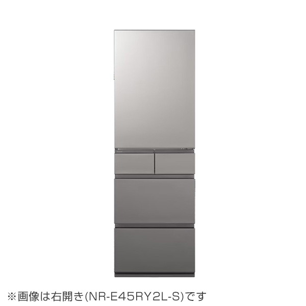 冷蔵庫 450L パナソニック PANASONIC NR-E45RY2L-S シルバー コンパクトBIG 左開き