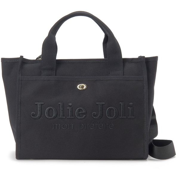 ジョリージョリ キャンバストート JJ-2025121L-001 Jolie Joli ブラック