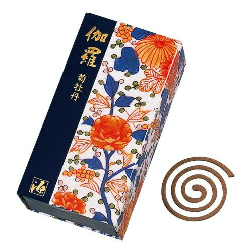 伽羅 菊牡丹 うず巻12巻入 363 日本香堂