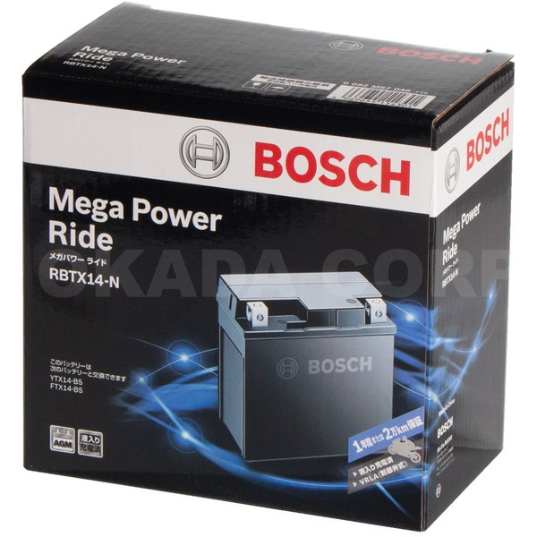 BOSCH ボッシュ バッテリー RBTX14-N 液入り充電済み仕様 ボッシュ(BOSCH) 8,745円