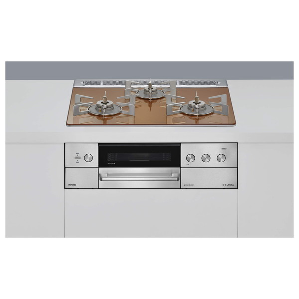 RHS31W39M12RSTW-13A Rinnai スパークリングカッパー DELICIA (デリシア) [ビルトインガスコンロ(都市ガス用・両側強火タイプ・3口・60cm)]｜総合通販PREMOA 店