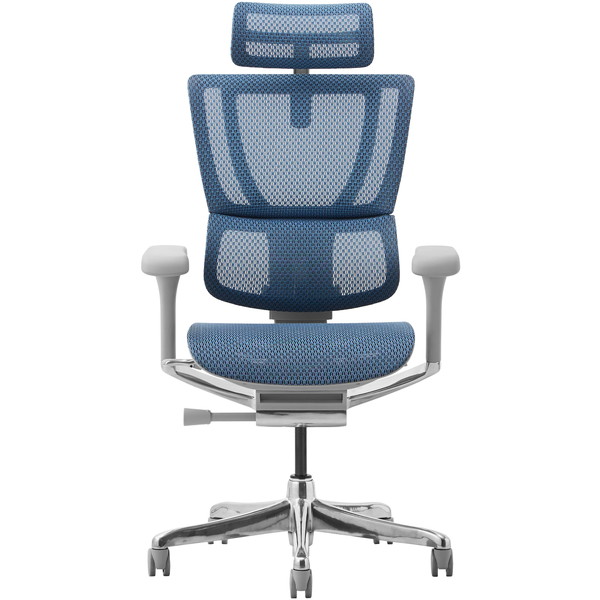 454410 Ergohuman FIT2-HAM-DR-GF-BL 関家具 グレーフレーム×ブルー [オフィスチェア] メーカー直送