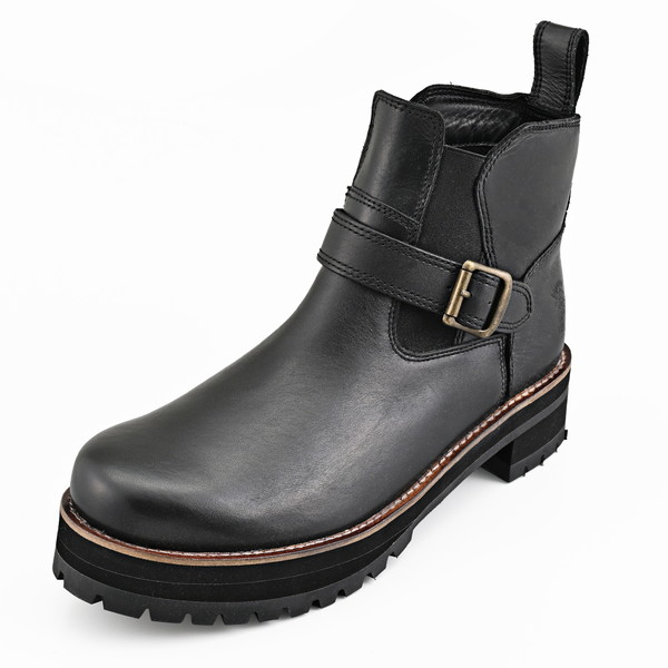 D62942 バイク ブーツ ライディングブーツ メンズ 厚底 本革 牛革 シフトパッド/クッションパッド内蔵 サイドゴアブーツ HBS-008+ ブラック 26.0cm デイトナ|総合通販PREMOA 店
