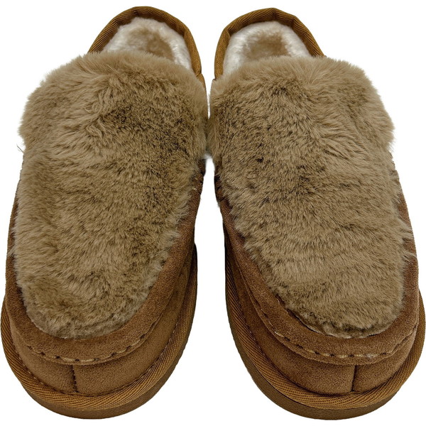 メイ SHL253113 FUR MOCCASIN ベージュ S MEI [モカシンシューズ]