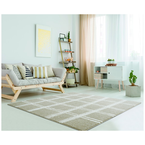 CA660365 『ファブリーズラグ』 ノッカ ベージュ 約190x240cm アスワン メーカー直送 19,388円