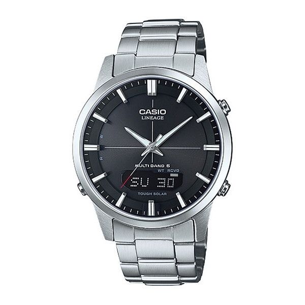 腕時計 時計 CASIO カシオ wave ceptor ウェーブセプター メンズ LCW-M170D-1AJF ソーラー電波 ウォッチ シルバー ブラック 黒 誕生日 新生活 父の日 クリスマス ギフト プレゼント LCWM170D1AJF|総合通販PREMOA 店