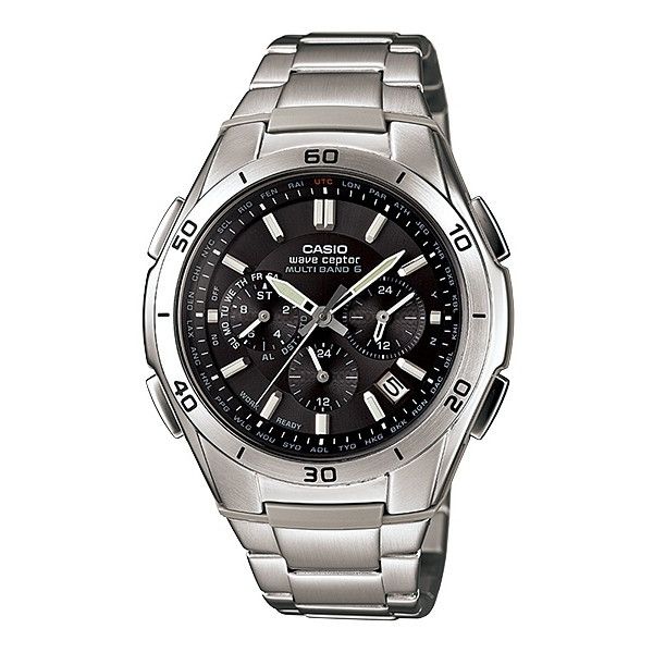 CASIO カシオ WVQ-M410DE-1A2JF ブラック×シルバー系 ウェーブセプター [ソーラー電波腕時計 (メンズウオッチ)]