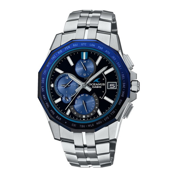 腕時計 時計 CASIO カシオ OCEANUS オシアナス マンタ メンズ OCW-S6000-1AJF ソーラー充電 ウォッチ シルバー 誕生日 新生活 クリスマス 父の日 ギフト プレゼント OCWS60001AJF|総合通販PREMOA 店
