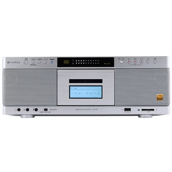 楽天市場】東芝 TOSHIBA CDラジカセ AUREX シルバー AX-KCR90-S