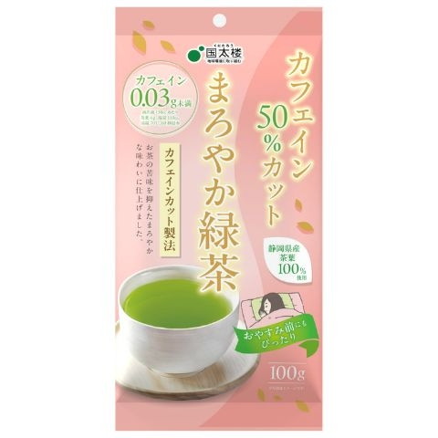国太楼 カフェイン50%カット まろやか緑茶 100g× 12 メーカー直送 プレゼント ギフト