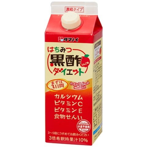 タマノイ酢 はちみつ黒酢ダイエット 濃縮タイプ 紙 500ml× 12 メーカー直送 プレゼント ギフト